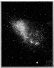 Magellanic Cloud - either of two small galaxies orbiting the Milky Way