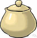 cookie jar - a jar in which cookies are kept (and sometimes money is hidden)