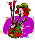piper - someone who plays the bagpipe