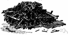 stibnite - a soft grey mineral