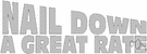 nail down - succeed in obtaining a position