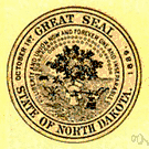 North Dakota - a state of north central United States bordering on Canada