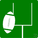 football field - the playing field on which football is played