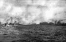 smoke screen - (military) screen consisting of a cloud of smoke that obscures movements