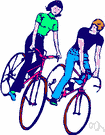 bicycle traffic - bicycles coming and going