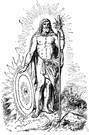 Baldr - (Norse mythology) god of light and peace and noted for his beauty and sweet nature