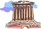 Parthenon - the main temple of the goddess Athena