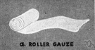 roller bandage - bandage consisting of a strip of sterile fabric (of variable width) rolled into a cylinder to facilitate application