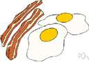 bacon and eggs