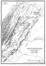 Shenandoah Valley - a large valley between the Allegheny Mountains and the Blue Ridge Mountains in northern Virginia