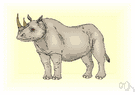 rhinoceros family - rhinoceroses