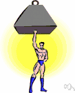 strongman - a man who performs feats of strength at a fair or circus