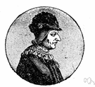 Louis XI - king of France who put down an alliance of unruly nobles and unified France except for Brittany (1423-1483)