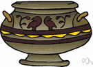 crock - an earthen jar (made of baked clay)