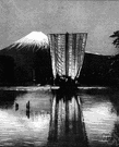 Fujiyama - an extinct volcano in south central Honshu that is the highest peak in Japan