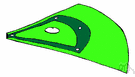 baseball diamond - the area of a baseball field that is enclosed by 3 bases and home plate