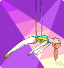 circus acrobat - an acrobat who performs acrobatic feats in a circus