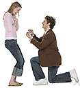 espousal - the act of becoming betrothed or engaged