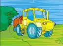 tractive - exerting traction and serving to pull