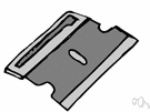 razor edge - an edge that is as sharp as the cutting side of a razor