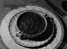 Manhattan clam chowder - a chowder made with clams and tomatoes and other vegetables and seasonings
