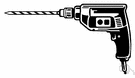 power drill - a power tool for drilling holes into hard materials