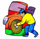 spare tire - excess fat around the waistline