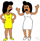 Tweedledee and Tweedledum - any two people who are hard to tell apart