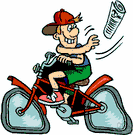 paperboy - a boy who sells or delivers newspapers