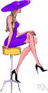 picture hat - a woman's dressy hat with a wide brim