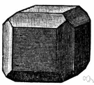 truncation - the replacement of an edge or solid angle (as in cutting a gemstone) by a plane (especially by a plane that is equally inclined to the adjacent faces)