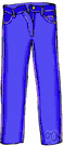 blue jean - (usually plural) close-fitting trousers of heavy denim for manual work or casual wear