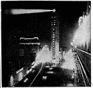 Times Square - the area of Manhattan around the intersection of Broadway and Seventh Avenue