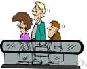 in advance - situated ahead or going before