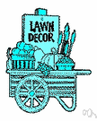 lawn cart - a cart for carrying small loads