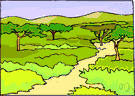 scrubland - an uncultivated region covered with scrub vegetation