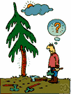 woodsman - someone who lives in the woods