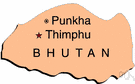 Kingdom of Bhutan - a landlocked principality in the Himalayas to the northeast of India