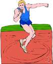 shot putter - an athlete who competes in the shot put