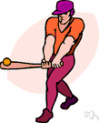 ballplayer - an athlete who plays baseball