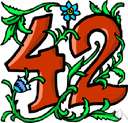 42nd - the ordinal number of forty-two in counting order
