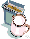 cereal box - a paper box in which breakfast cereals are sold