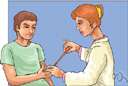 tuberculin skin test - a skin test to determine past or present infection with the tuberculosis bacterium