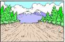 unswerving - going directly ahead from one point to another without veering or turning aside