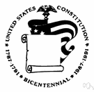 constitution - the constitution written at the Constitutional Convention in Philadelphia in 1787 and subsequently ratified by the original thirteen states