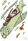 stunt flier - a pilot who travels around the country giving exhibits of stunt flying and parachuting