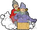 tobogganing