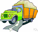 trucking - the activity of transporting goods by truck