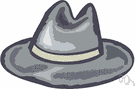 Homburg - a hat made of felt with a creased crown