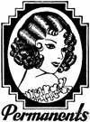 permanent wave - a series of waves in the hair made by applying heat and chemicals